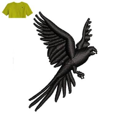 Best Birds Embroidery logo for T-Shirt .