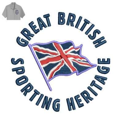 Great British Embroidery logo for Polo Shirt .