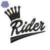 Best Rider Embroidery logo for T-Shirt .