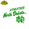 Athletics North Dakota Embroidery logo for Polo Shirt .