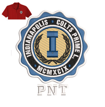 Best Indianapolis Embroidery logo for Polo-Shirt.
