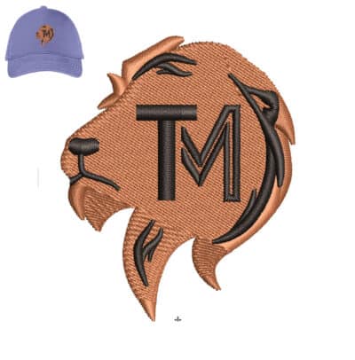 Best Lion Embroidery Logo.