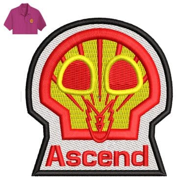 Ascend Embroidery logo for Polo Shirt .