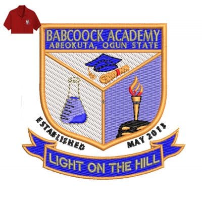 Light On The Hill Embroidery logo for Polo Shirt .
