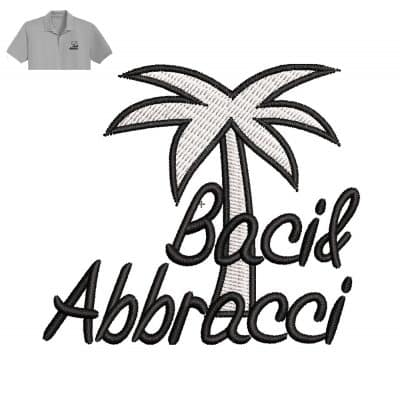 Best Abbracci Embroidery logo for Polo Shirt .