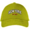 New york 3D puff Embroidery logo for Cap.