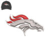 Broncos Horse 3d Embroidery logo for cap .
