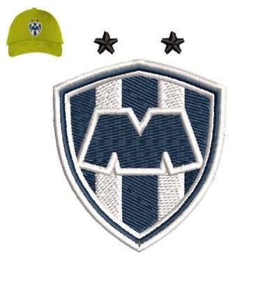 Monterrey fc 3dpuff Embroidery logo for Cap .