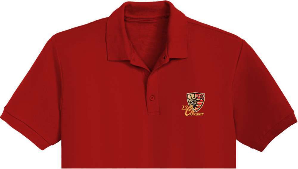 Liberty USA Embroidery logo for Polo Shirt .