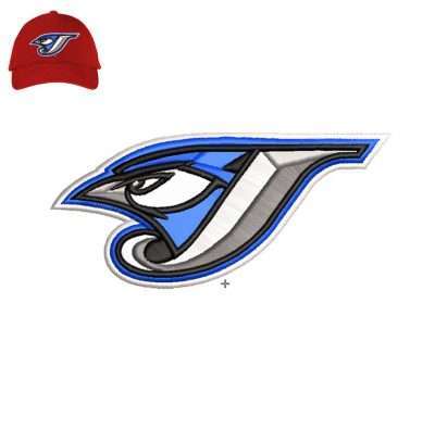 Blue jasy 3dpuff Embroidery logo for Cap .