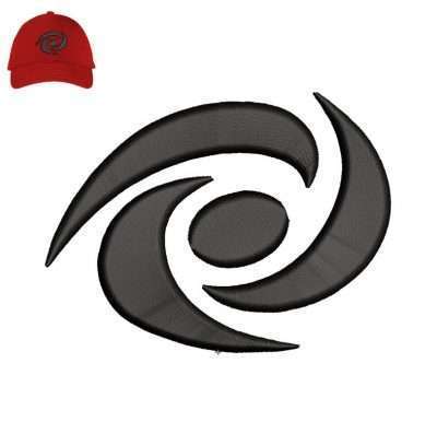 Spiral 3dpuff Embroidery logo for Cap .