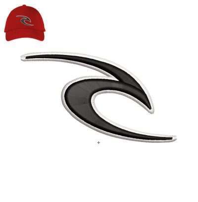 Rip Curl 3dpuff Embroidery logo for Cap .