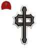 Cool Cross 3dpuff Embroidery logo for Cap .
