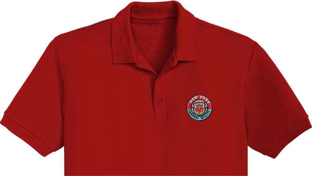 New Port Embroidery logo for Polo Shirt .