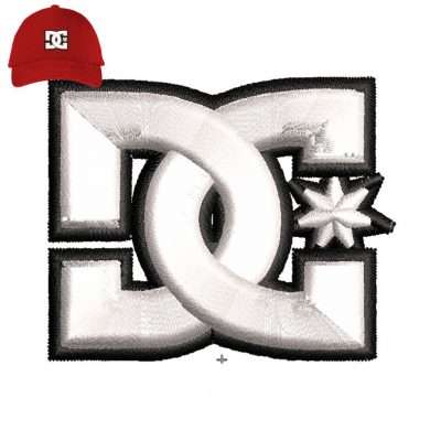 DC Shoes 3dpuff Embroidery logo for Cap .