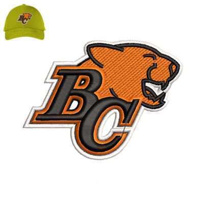 BC lion 3dpuff Embroidery logo for Cap .