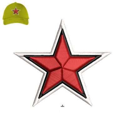 fairy star 3dpuff Embroidery logo for Cap .