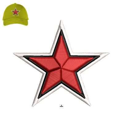 fairy star 3dpuff Embroidery logo for Cap .