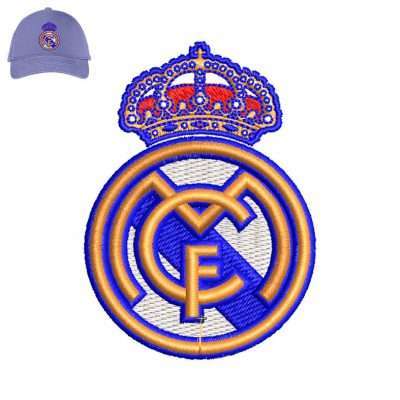 Real Madrid 3dpuff Embroidery logo for Cap .