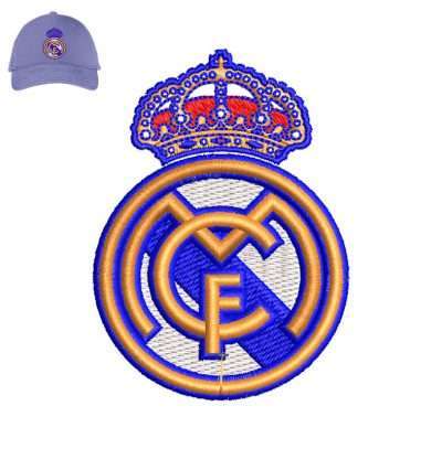 Real Madrid 3dpuff Embroidery logo for Cap .