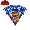 Suomi Lion Embroidery logo for Polo Shirt .
