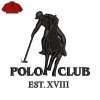 Polo Club Embroidery logo for Polo Shirt .