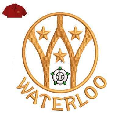 Best Waterloo Embroidery logo for Polo Shirt .