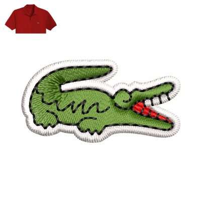Best Crocodile Embroidery logo for Polo Shirt .