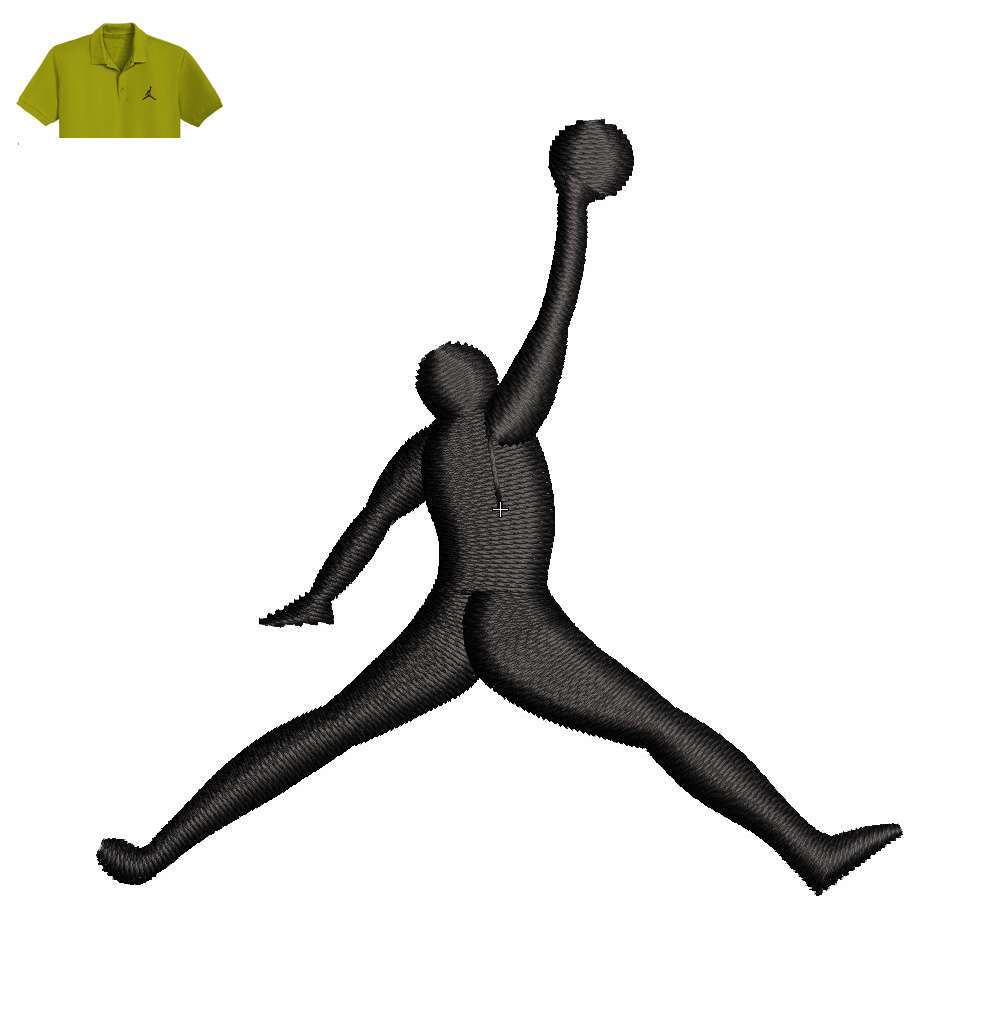 Best Jordan Embroidery logo for Polo Shirt .