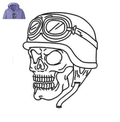 Best Embroidery Skull logo for hoody .
