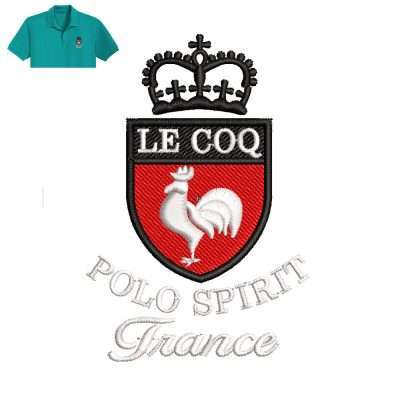 Polo Spirit Embroidery logo for Polo Shirt .