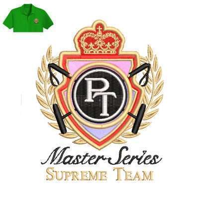 Supreme Team Embroidery logo for Polo Shirt .