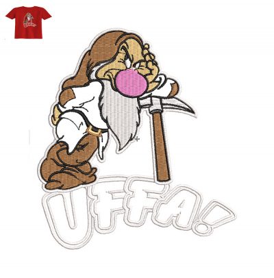 Dwarf Sneezy Embroidery logo for Baby T-Shirt .