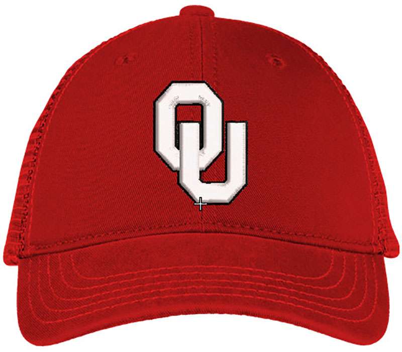 Oklahoma Sooners 3dpuff Embroidery logo for Cap .