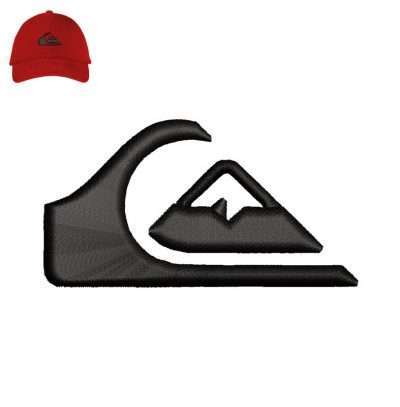 Quicksilver 3dpuff Embroidery logo for Cap .