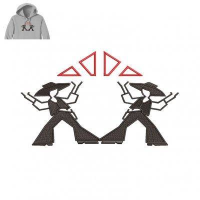 Best Man Embroidery logo for Hoodie .