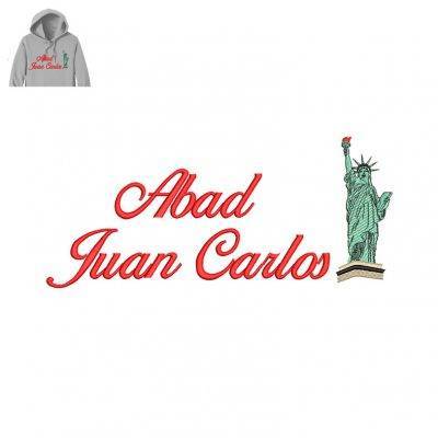 Abad Iuan Embroidery logo for Hoodie .