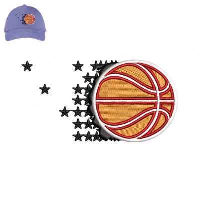 basketball Star Embroidery logo for Cap .