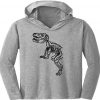 Dinosaur Skeleton Embroidery logo for Hoody .