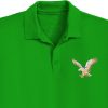 Eagle Bird Embroidery logo for Polo Shirt .