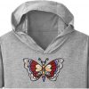 Best Butterfly Embroidery logo for Hoody .