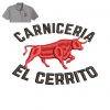 Carniceria Cow Embroidery logo for Polo Shirt.