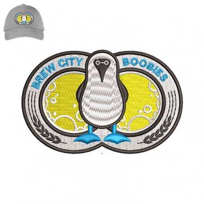 Brew city boobles Embroidery logo for Cap logo .