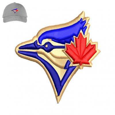 Embroidery Blue jays 3dpuff  logo for Cap .