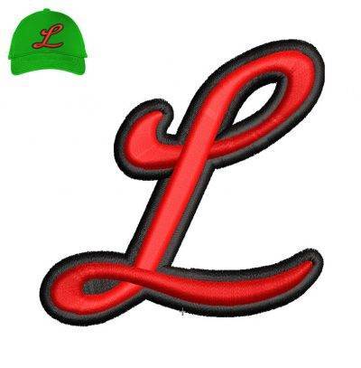 L 3dpuff Embroidery logo for Cap .