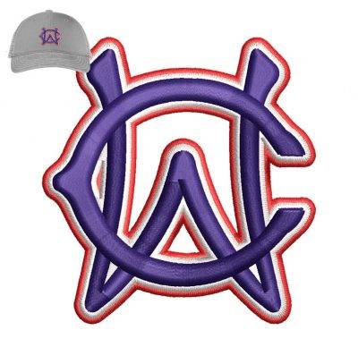 WC 3dpuff Embroidery logo for Cap .