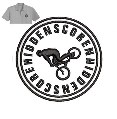 Best Hiddenscoren Embroidery logo for Polo Shirt .