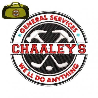 General Services Embroidery logo for Bag .