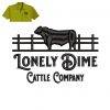 Lonely dime Cow Embroidery logo for Polo Shirt .