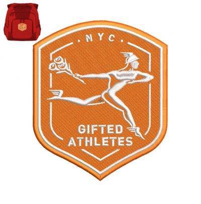 NYC Gifted Embroidery logo for Bag .NYC Gifted Embroidery logo for Bag .